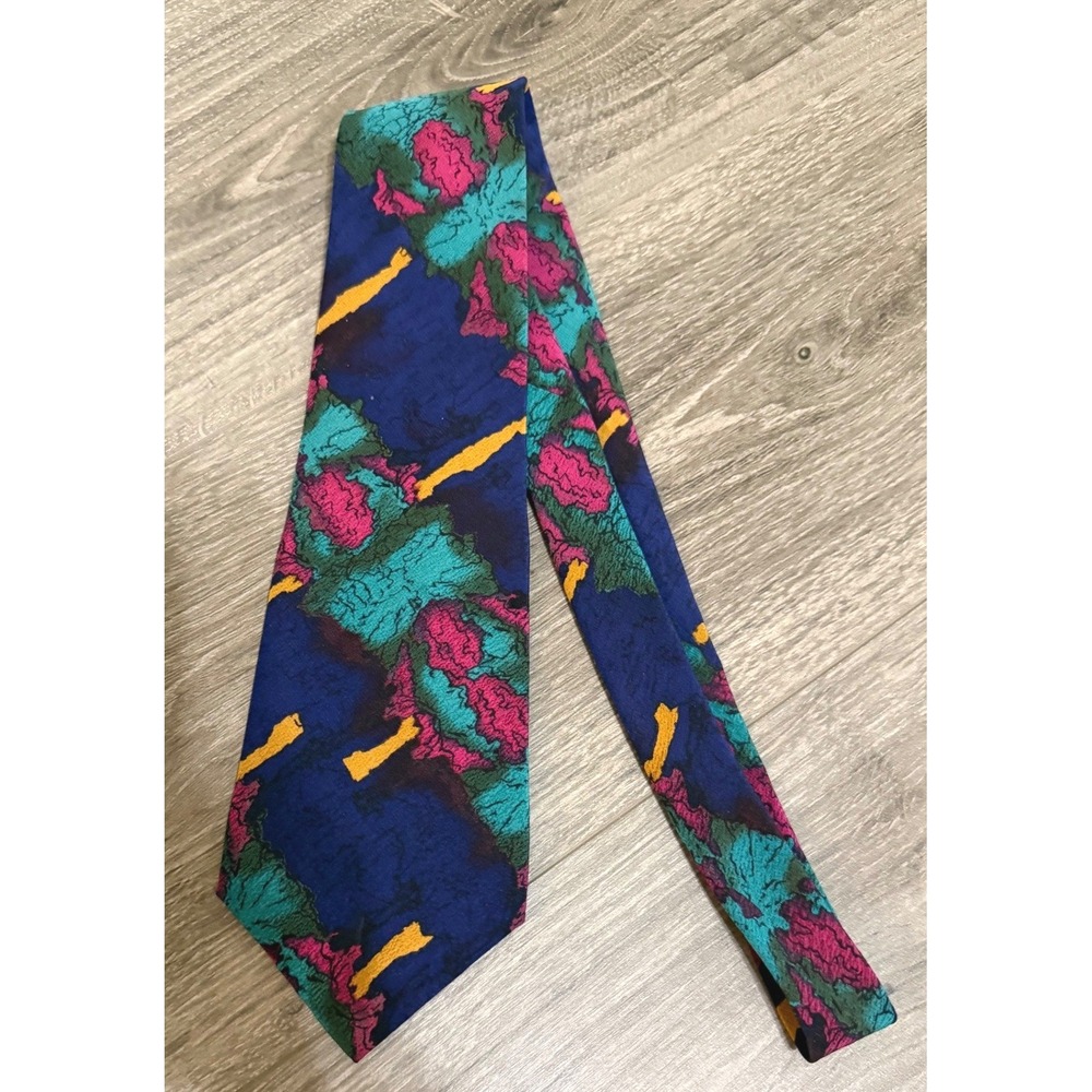 J. Garcia Silk Tie Abstract Colorful Jerry Garcia Grateful‎ Dead Wearable Art